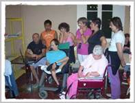 Ospiti disabili e loro familiari a Villa Marina